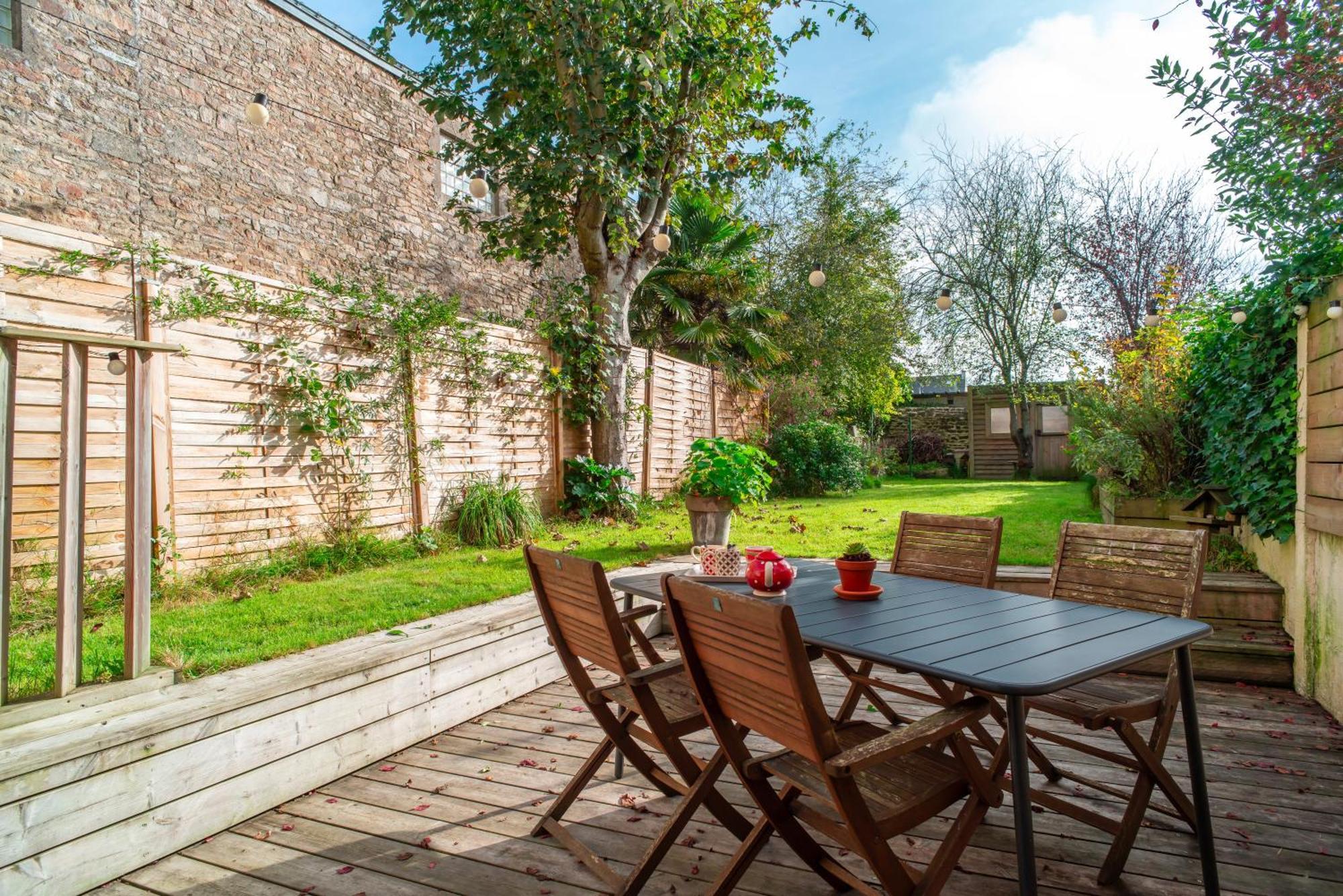 Escale Jardin - Joli Apt Proche Gare Avec Jardin Vannes Exterior foto